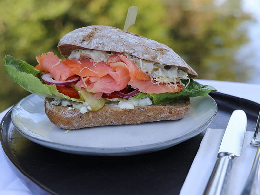 Räucherlachs Brötchen